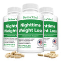 Nighttime Fat Burner Capsules, Muscle Recovery, Appetite Suppressant, Metabolism Booster, Relaxation & Restful Sleep Support